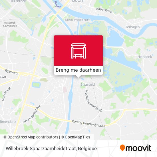 Willebroek Spaarzaamheidstraat kaart