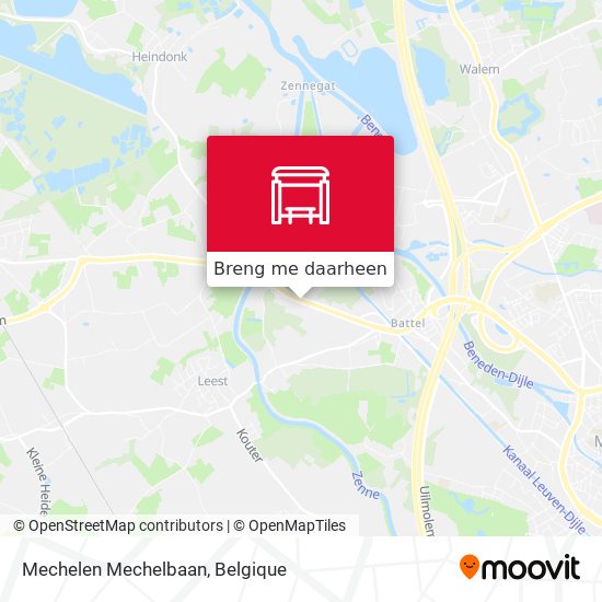 Mechelen Mechelbaan kaart