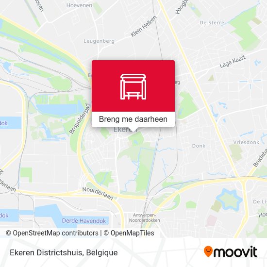 Ekeren Districtshuis kaart
