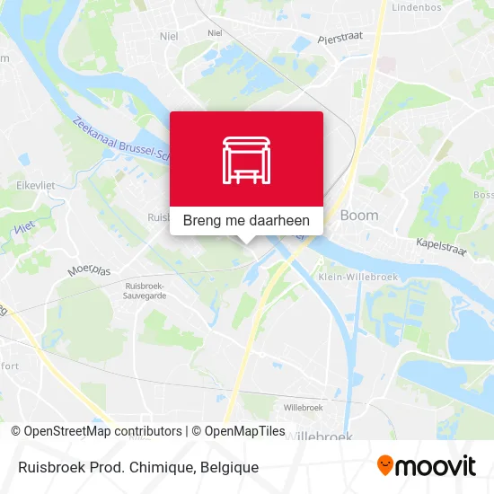 Ruisbroek Prod. Chimique kaart