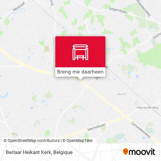 Berlaar Heikant Kerk kaart