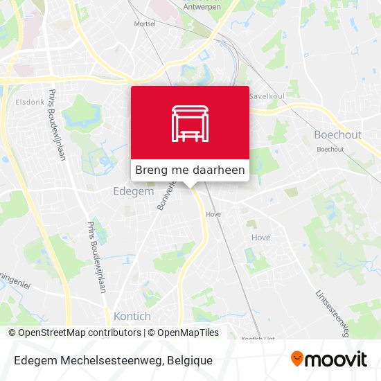 Edegem Mechelsesteenweg kaart