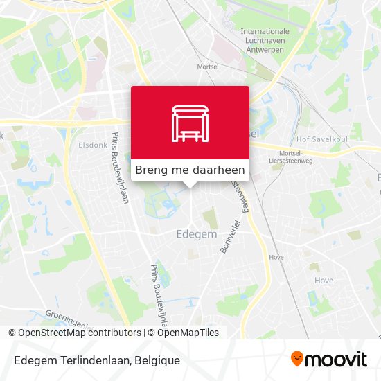 Edegem Terlindenlaan kaart