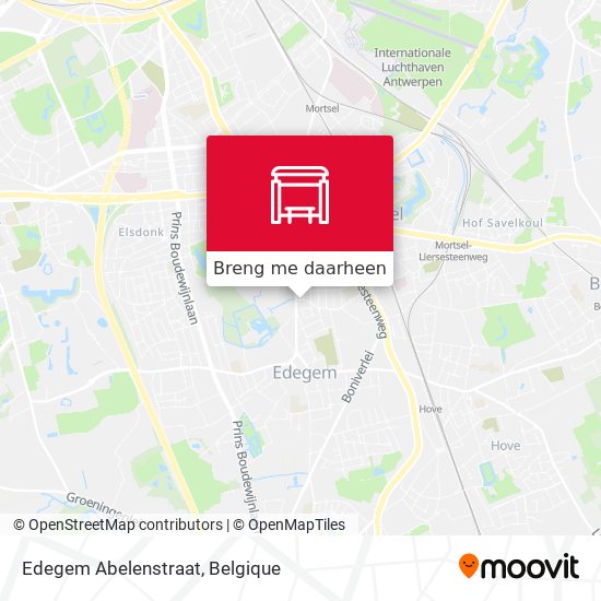 Edegem Abelenstraat kaart