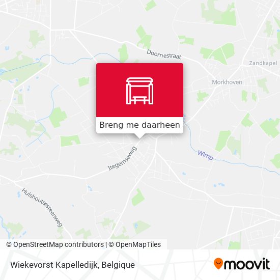 Wiekevorst Kapelledijk kaart