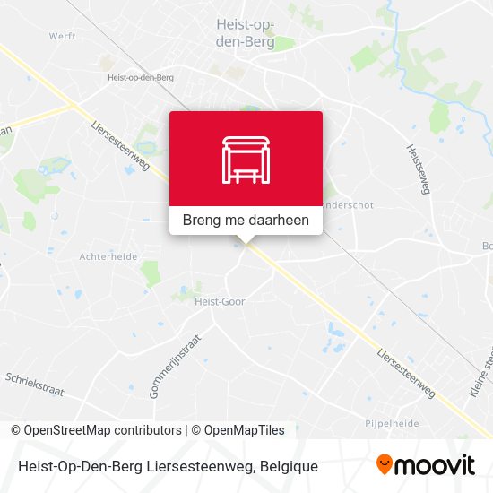Heist-Op-Den-Berg Liersesteenweg kaart