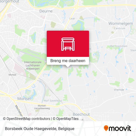Borsbeek Oude Haegevelde kaart