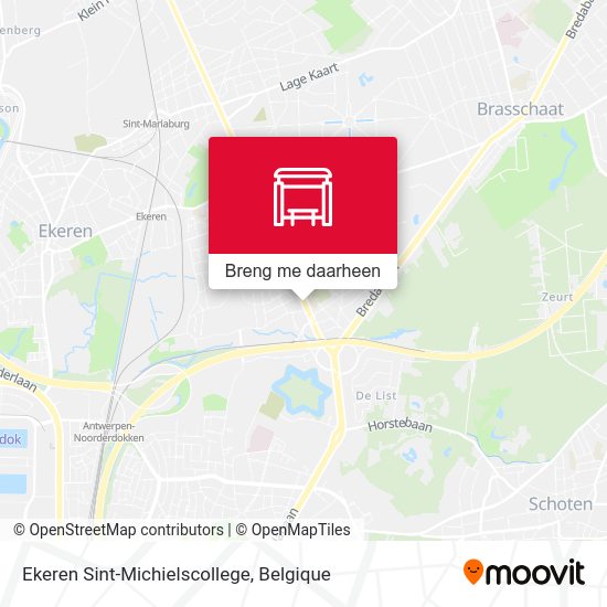 Ekeren Sint-Michielscollege kaart