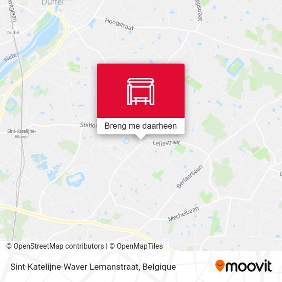 Sint-Katelijne-Waver Lemanstraat kaart