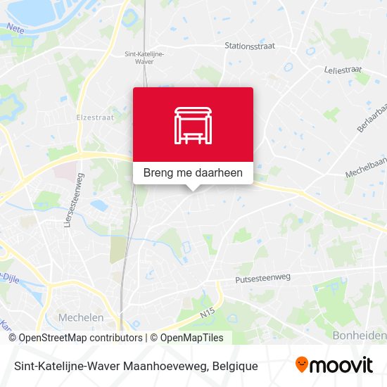 Sint-Katelijne-Waver Maanhoeveweg kaart