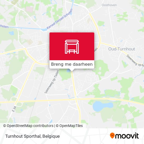 Turnhout Sporthal kaart