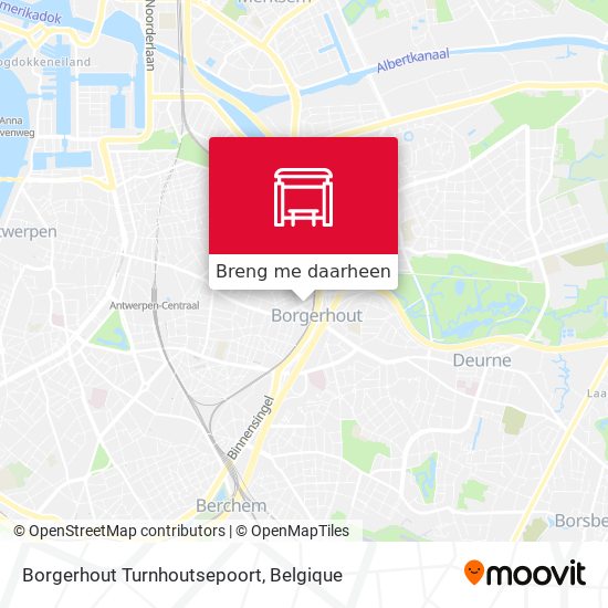 Borgerhout Turnhoutsepoort kaart