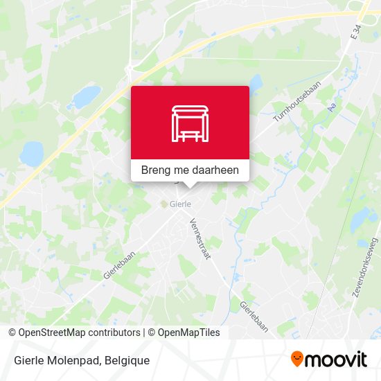 Gierle Molenpad kaart