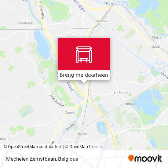 Mechelen Zemstbaan kaart