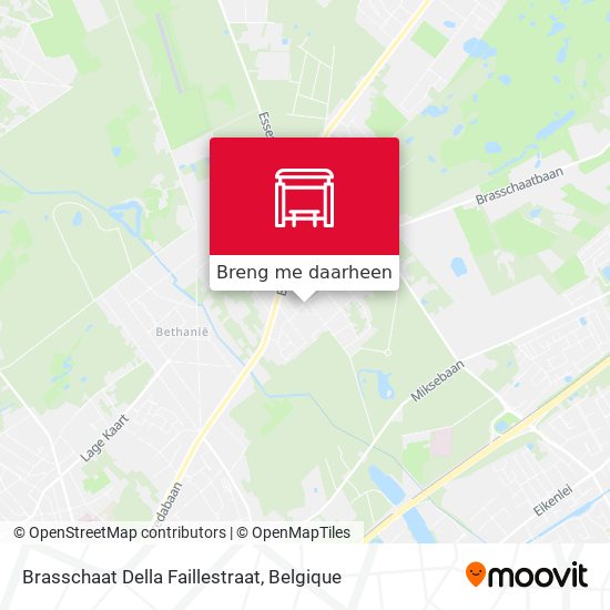 Brasschaat Della Faillestraat kaart