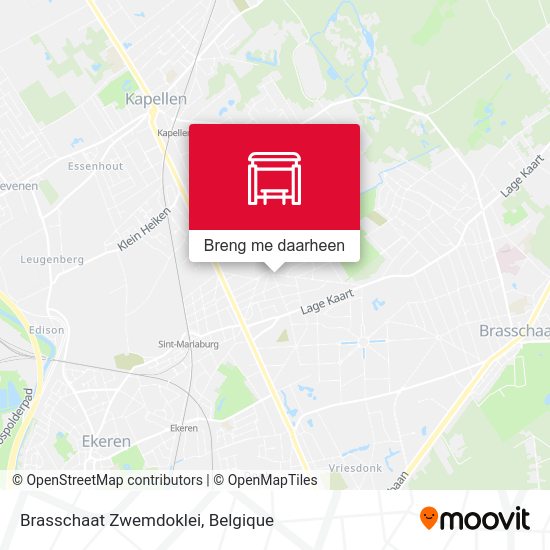 Brasschaat Zwemdoklei kaart