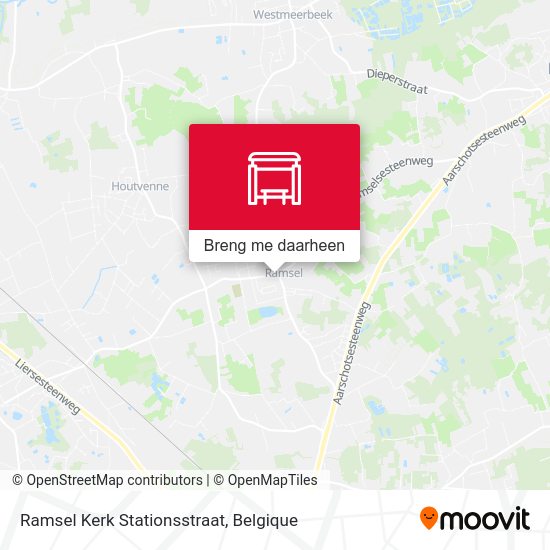 Ramsel Kerk Stationsstraat kaart