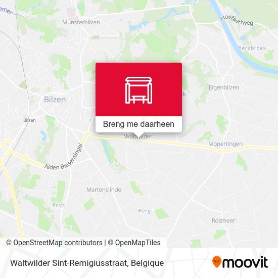 Waltwilder Sint-Remigiusstraat kaart