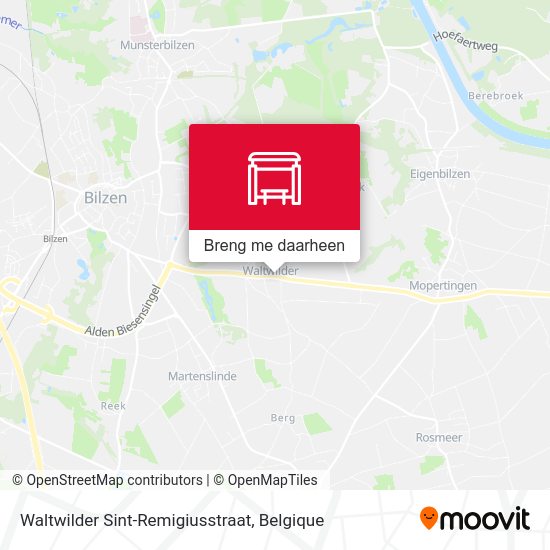 Waltwilder Sint-Remigiusstraat kaart
