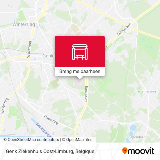 Genk Ziekenhuis Oost-Limburg kaart