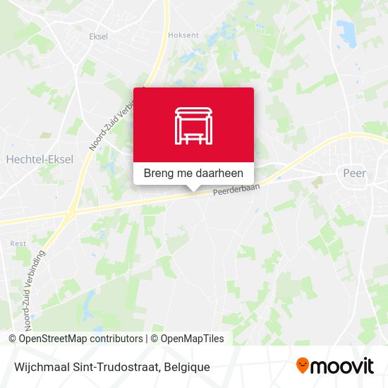 Wijchmaal Sint-Trudostraat kaart