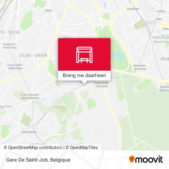 Gare De Saint-Job kaart