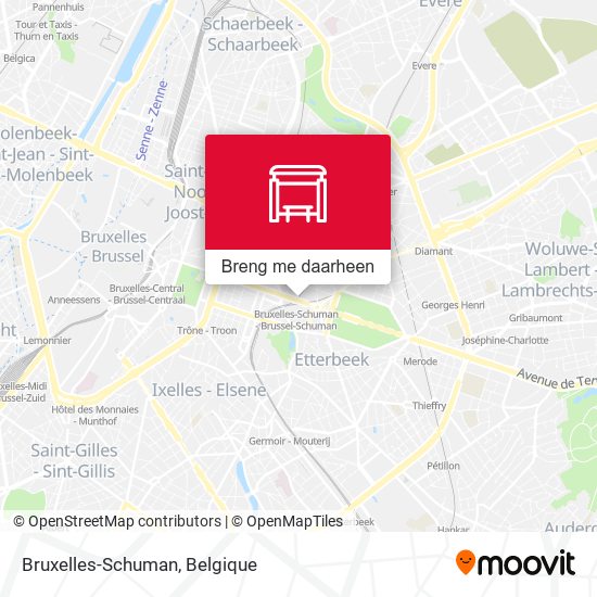 Bruxelles-Schuman kaart
