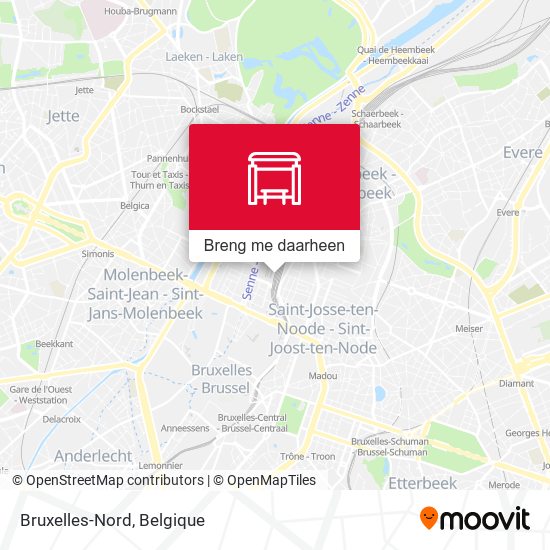 Bruxelles-Nord kaart