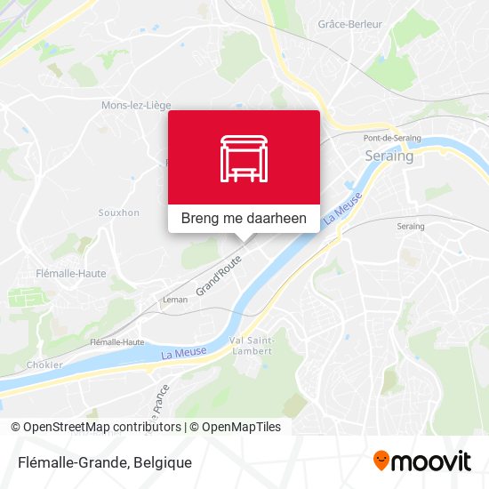 Flémalle-Grande kaart