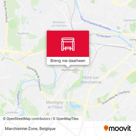 Marchienne-Zone kaart