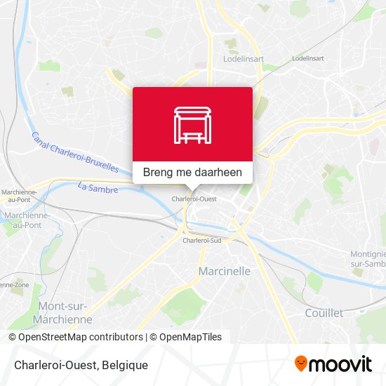 Charleroi-Ouest kaart