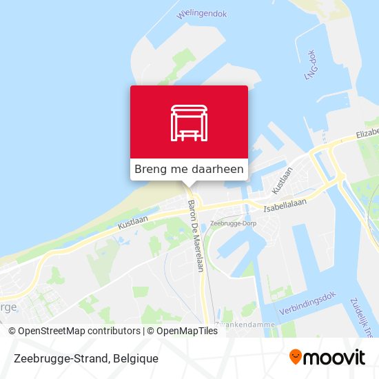 Zeebrugge-Strand kaart