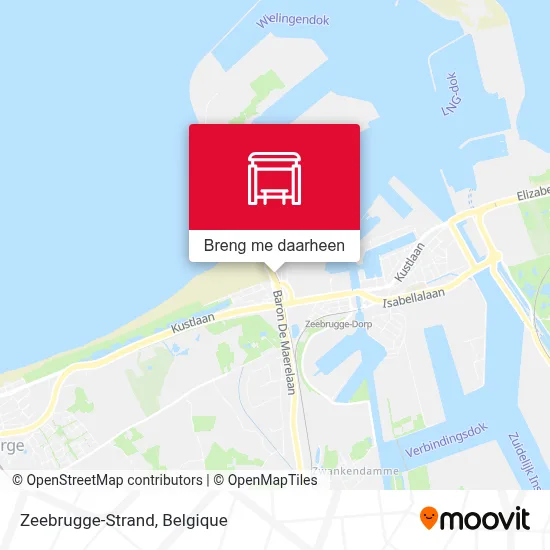 Zeebrugge-Strand kaart
