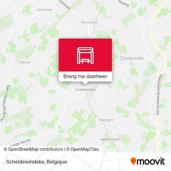 Scheldewindeke kaart