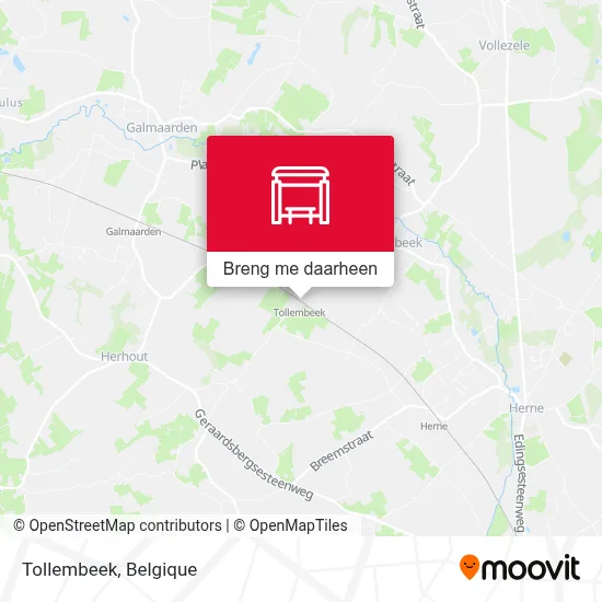 Tollembeek kaart