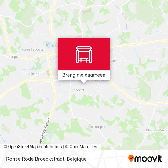 Ronse Rode Broeckstraat kaart