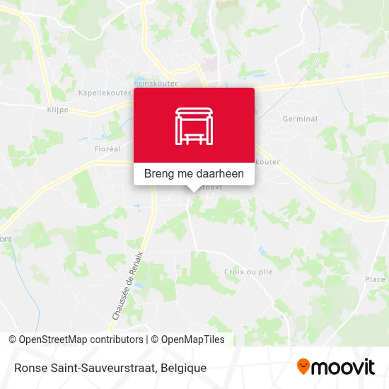 Ronse Saint-Sauveurstraat kaart