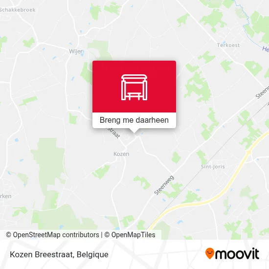 Kozen Breestraat kaart