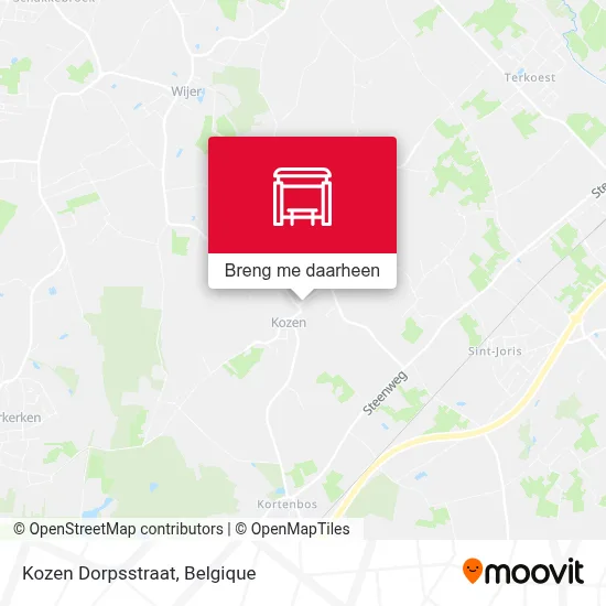 Kozen Dorpsstraat kaart