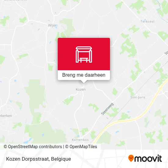 Kozen Dorpsstraat kaart