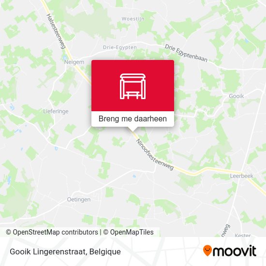 Gooik Lingerenstraat kaart