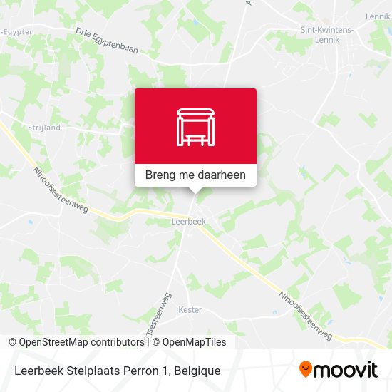 Leerbeek Stelplaats Perron 1 kaart