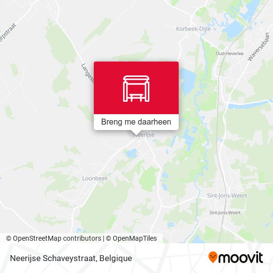 Neerijse Schaveystraat kaart