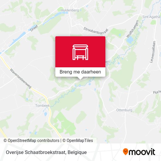 Overijse Schaatbroekstraat kaart