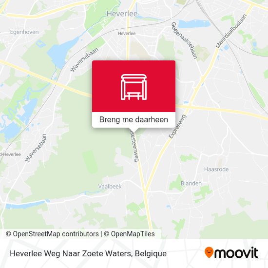 Heverlee Weg Naar Zoete Waters kaart