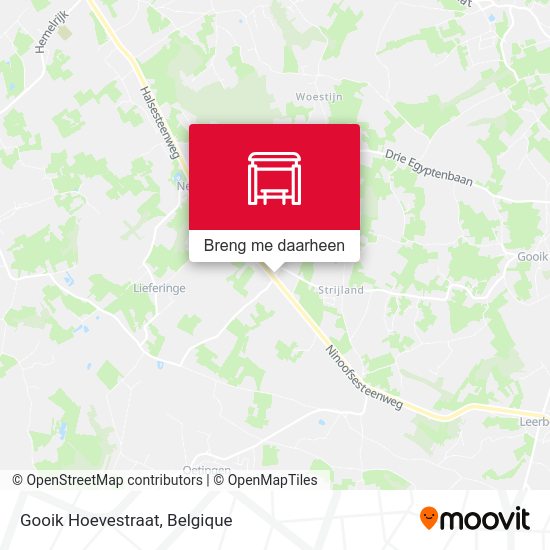 Gooik Hoevestraat kaart