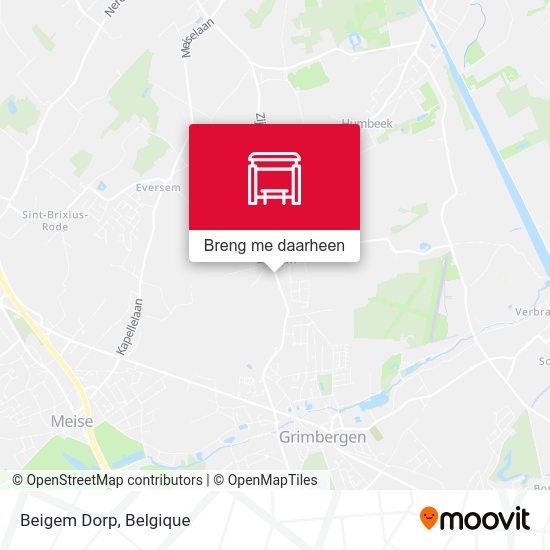 Beigem Dorp kaart