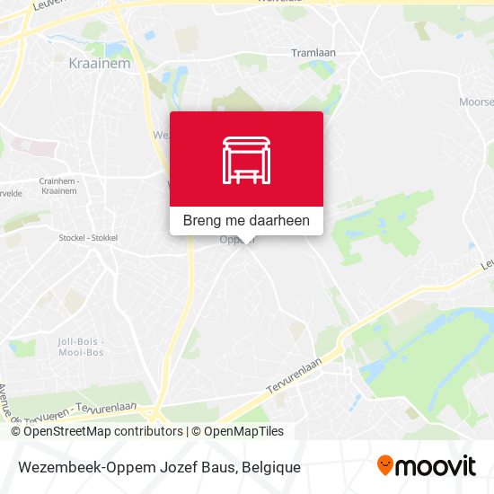 Wezembeek-Oppem Jozef Baus kaart