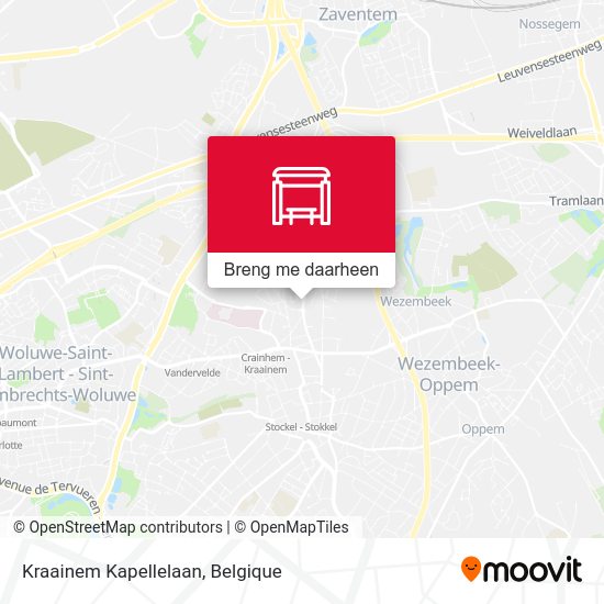 Kraainem Kapellelaan kaart