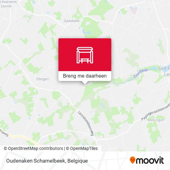 Oudenaken Schamelbeek kaart